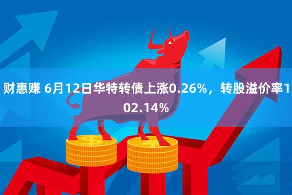 财惠赚 6月12日华特转债上涨0.26%，转股溢价率102.14%
