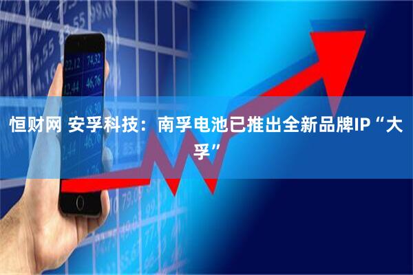 恒财网 安孚科技：南孚电池已推出全新品牌IP“大孚”